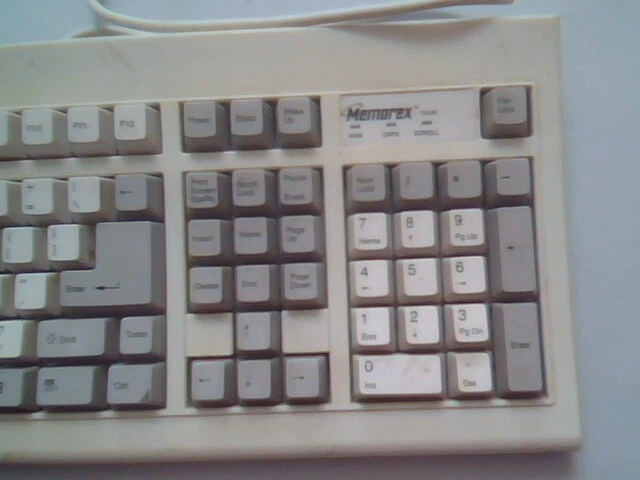 Memorex Keyboard TS 1000 PS/2 KB-800A AT serial 108 keys - vintage, working - image 4