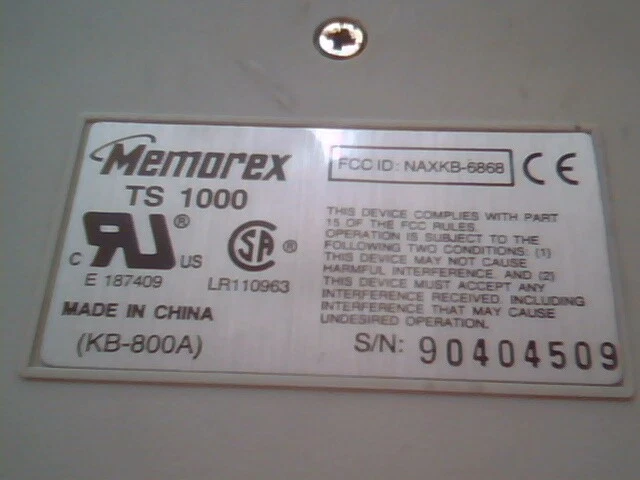 Memorex Keyboard TS 1000 PS/2 KB-800A AT serial 108 keys - vintage, working - image 6