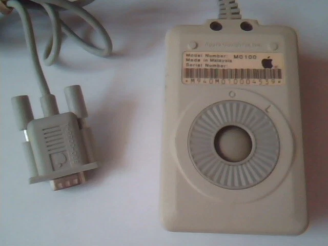 1984 Apple Macintosh Mac 128K Mouse M0100 - One-button Desktop Bus - WORKING! - image 4