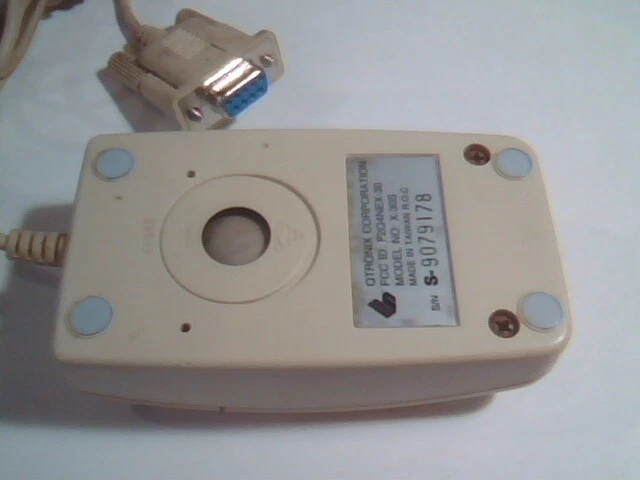 Vintage Mighty Cat Mouse 3-button serial 9-pin connector Qtronix X-30S Working - image 4