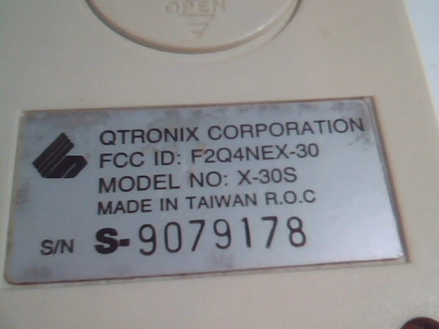 Vintage Mighty Cat Mouse 3-button serial 9-pin connector Qtronix X-30S Working - image 5