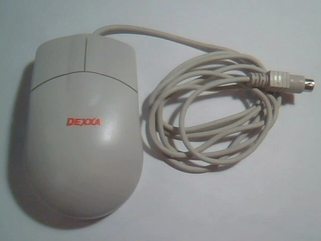 Vintage Dexxa Combo Mouse DM2BCP W 811436-0000 2-button PS/2 - Working