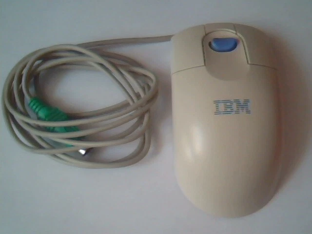 Vintage IBM MO09K Mouse 28L1865 PS/2 3-button - Working