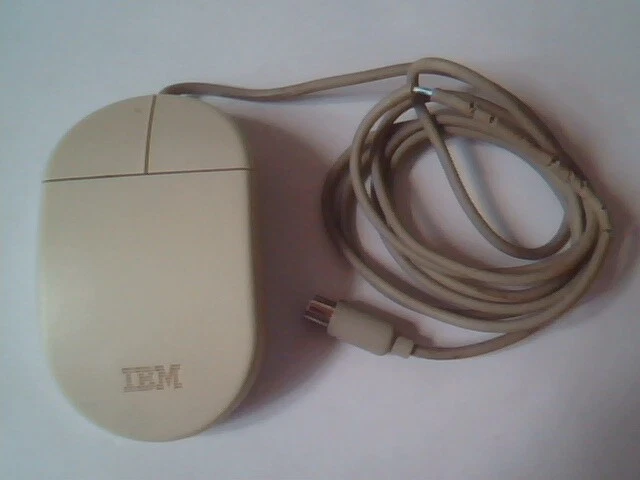 Vintage IBM Mouse 34G1913 93F2379 PS/2 2-button - Working
