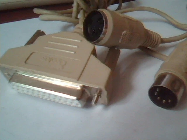 Vintage Genius Mouse GM-3A 25-pin DIN connectors 3-button - Working - image 6