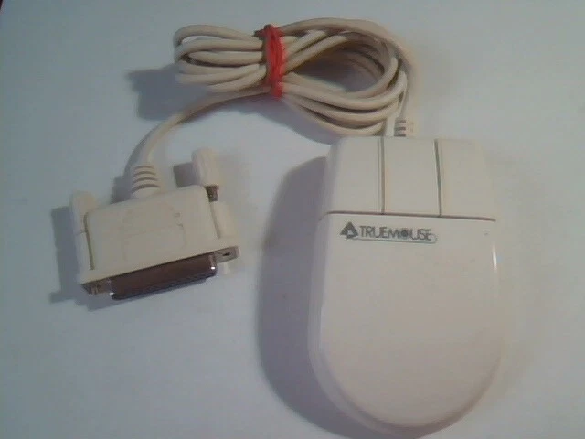 Vintage Truemouse Model TX3000 Mouse 3-button 25-pin - Working