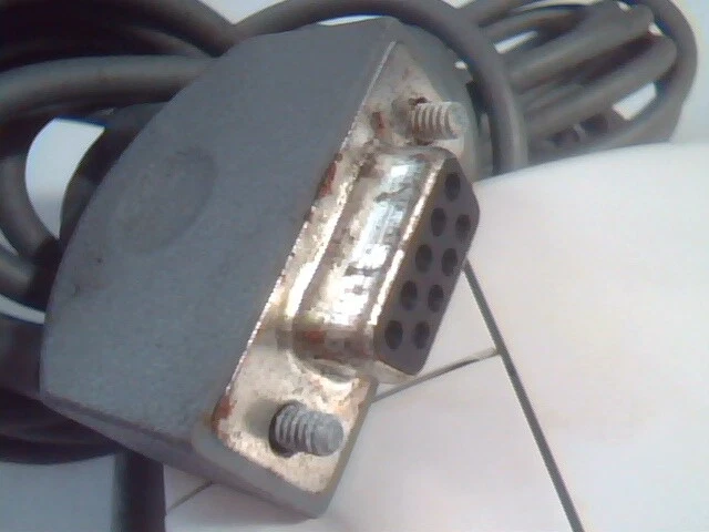 Vintage Logitech Mouse CC-93-9F DZLCC 9-pin serial connector 3-button - Working - image 3