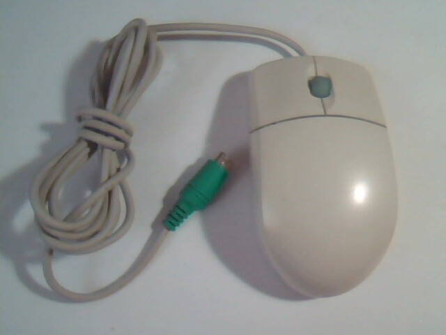 Vintage Mitsumi PS/2 Scroll Mouse ECM-S5002 Two-button - Working