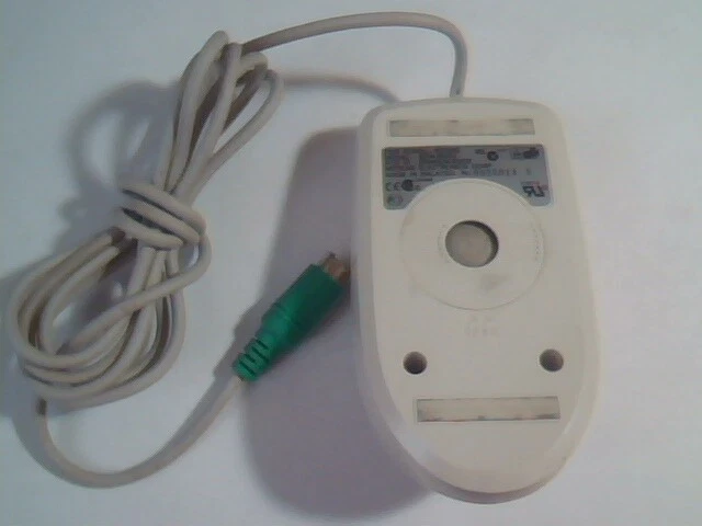 Vintage Mitsumi PS/2 Scroll Mouse ECM-S5002 Two-button - Working - image 3