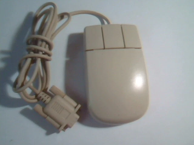 Vintage Mouse GTL 400-1 LIK940301 3-button 9-pin serial connector - Working