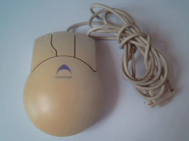 Vintage Dynapoint Corded Mouse E6QMOUSE x31 9-pin serial 3-button - Working
