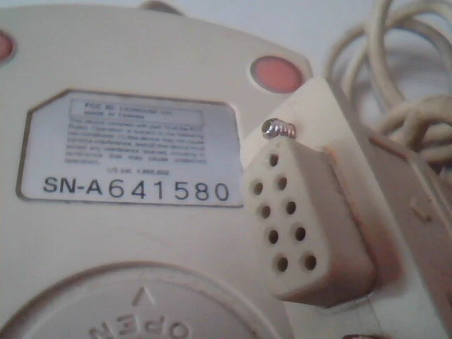 Vintage Dynapoint Corded Mouse E6QMOUSE x31 9-pin serial 3-button - Working - image 5