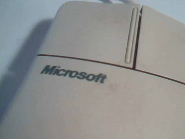 Vintage Microsoft Mouse Port Compatible 2.1A PS2 X03-58196 - Working - image 2