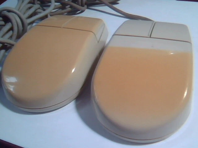 LOT of 2 Vintage Bus Mouse TX-2B 2-button design HQA2VTDBK1 - Working - image 2