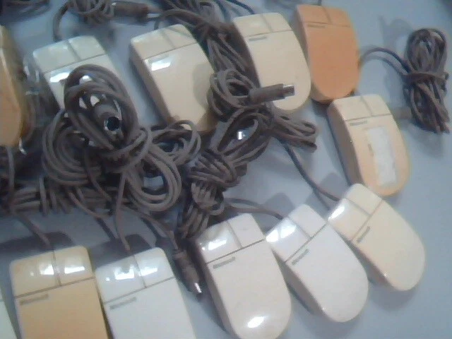LOT of 16 Vintage Microsoft InPort Mouse C3K7PNINPORT9C 2-button Bus mini DIN - image 2