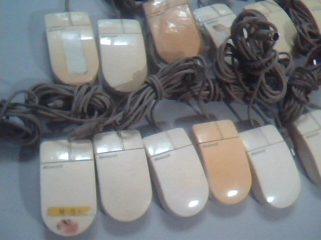 LOT of 16 Vintage Microsoft InPort Mouse C3K7PNINPORT9C 2-button Bus mini DIN - image 3