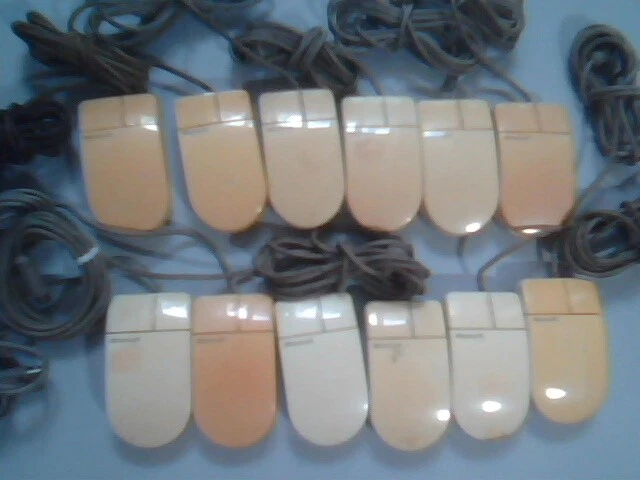 LOT of 12 Vintage Microsoft InPort Mouse C3K7PN9937 2-button Bus mini DIN