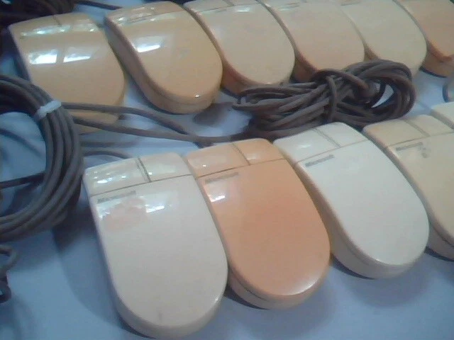 LOT of 12 Vintage Microsoft InPort Mouse C3K7PN9937 2-button Bus mini DIN - image 2