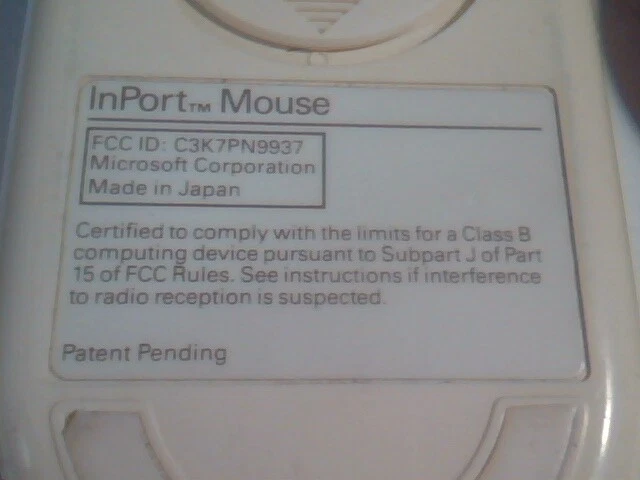 LOT of 12 Vintage Microsoft InPort Mouse C3K7PN9937 2-button Bus mini DIN - image 7
