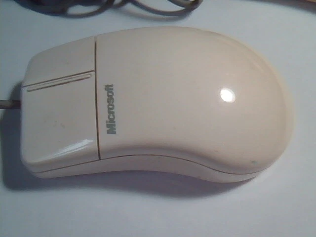 LOT of 2 Vintage Microsoft 2.0 Serial Port PS/2 Mouse 58264 2-button - Working - image 2