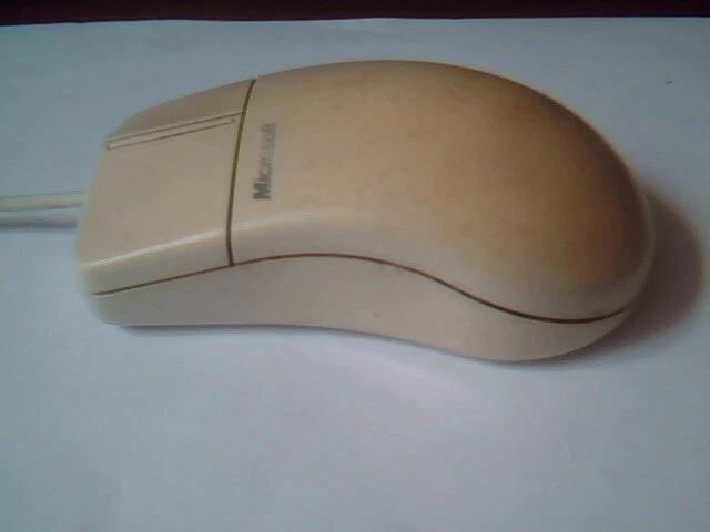 Vintage Microsoft 2.1A Port PS/2 Mouse X03-58196 52463 2-button - Working - image 3