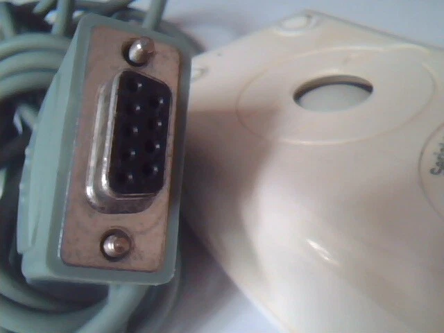 Vintage Microsoft Serial Mouse 37964 C3KMS1 9-pin 2-button - Working - image 6