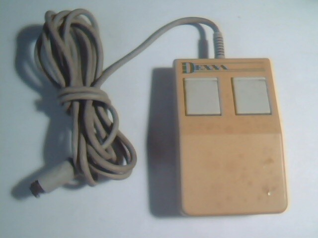 Vintage Dexxa Mouse PA-9MD DZL6QBP7-3F Two-button mini DIN Bus - WORKING!