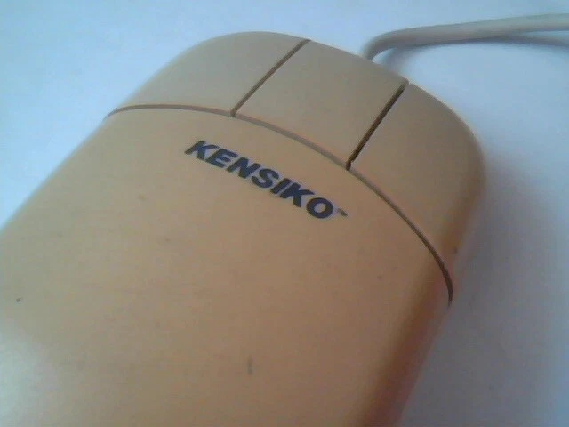 Vintage Kensiko Serial Mouse Three-button 9-pin - Working - image 2