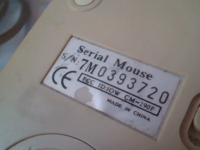 Vintage Kensiko Serial Mouse Three-button 9-pin - Working - image 5