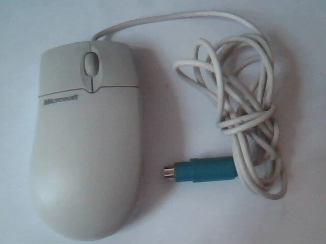 Vintage Microsoft IntelliMouse 1.1A PS/2 X03-86177 NEC 160423 - Working