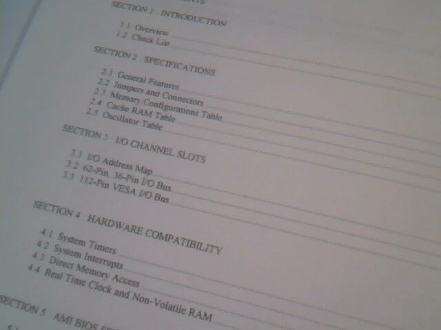 User's Manual Guide - 486 MainBoard 25/33/50 MHz PT-426v PT-426i - image 4