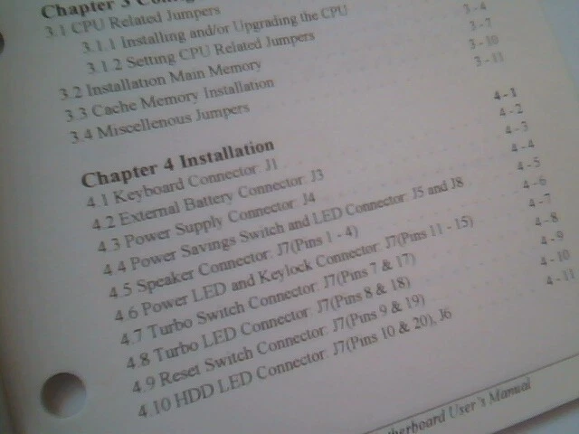 User's Manual Guide - PAT48PG/PG4 System Board Ver 1.20 ISO9002 - image 5