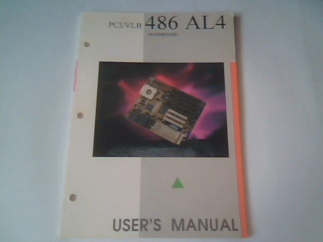 User's Manual Guide - PCI/VLB 486 AL4 Mainboard YM413401 MS-4134