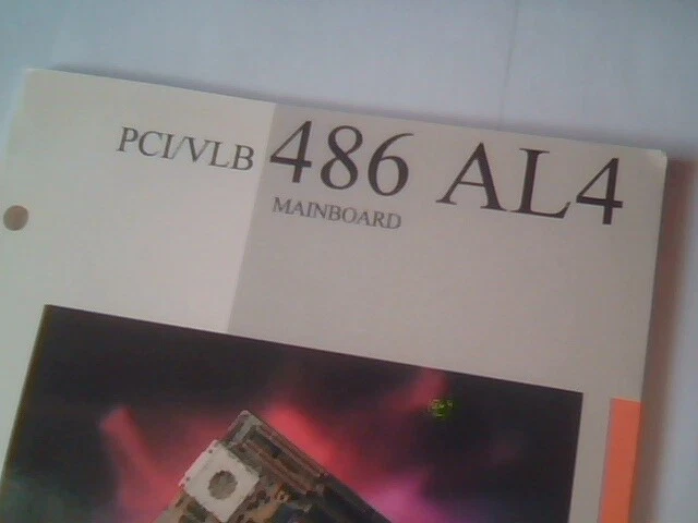 User's Manual Guide - PCI/VLB 486 AL4 Mainboard YM413401 MS-4134 - image 2