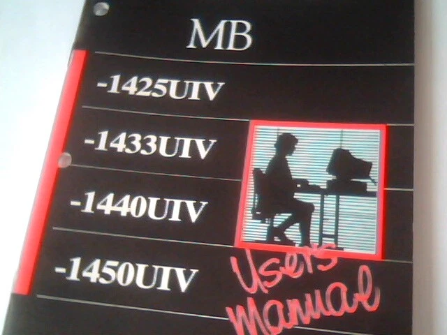 User's Manual Guide - MB 1425UIV 1433UIV 1440UIV 1450UIV VL Turbo Main Board 486 - image 3