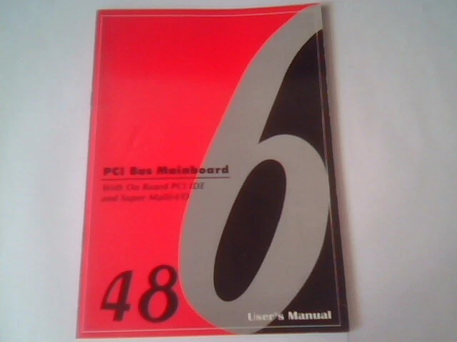 User's Manual Guide - PCI Bus 80486 Mainboard 486