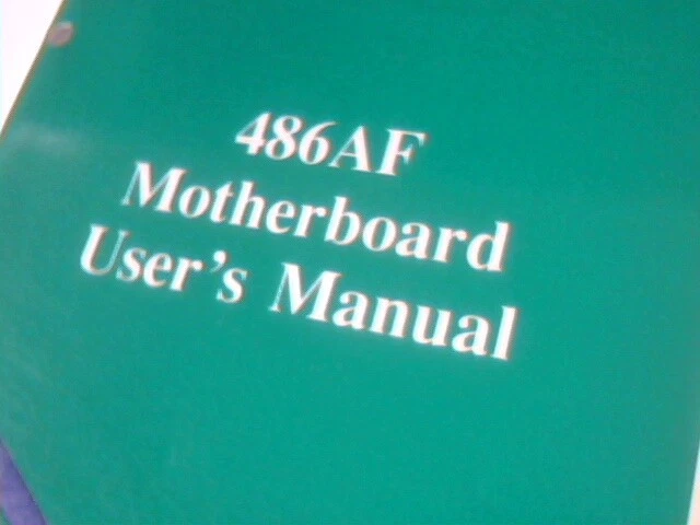 User's Manual Guide - 486AF Motherboard V3.0 - image 2