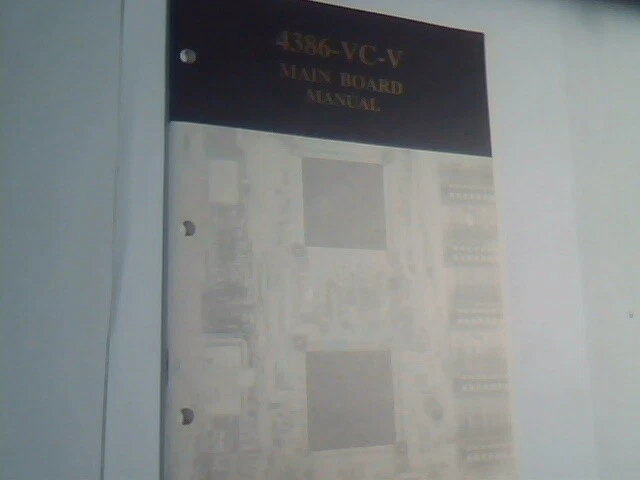 User's Manual Guide - 4386-VC-V Mainboard 486 386 cache system motherboard - image 2