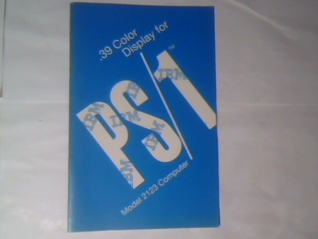 User's Manual Guide - PS/1 Model 2123 Computer .39 color display LOT of 4 books - image 3