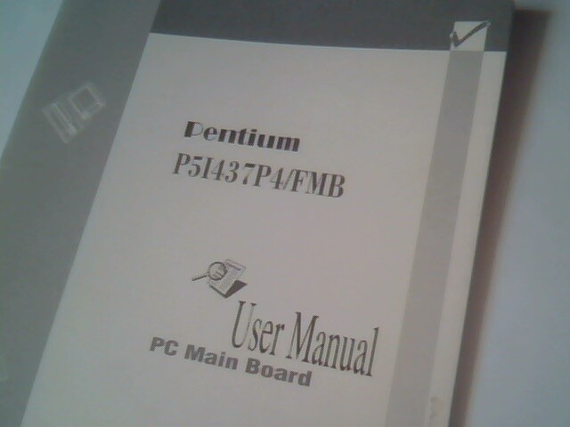 User's Manual Guide - Pentium Titon P51437P4/FMB PC Green MainBoard - image 2