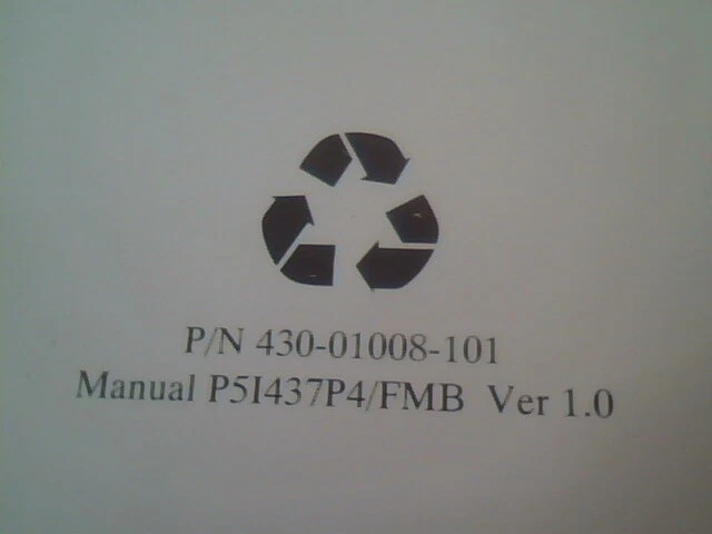 User's Manual Guide - Pentium Titon P51437P4/FMB PC Green MainBoard - image 4