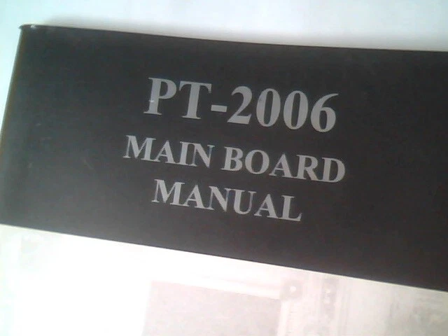 User's Manual Guide - PT-2006 Mainboard - doc no 15289 rev A1 August 1996