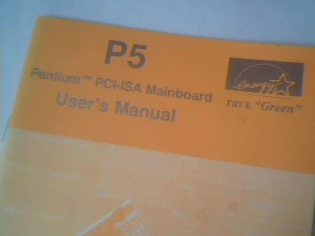 User's Manual Guide - Pentium PCI-ISA P5 Mainboard Socket7 - image 2