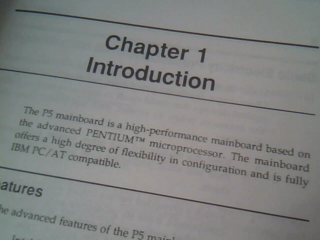 User's Manual Guide - Pentium PCI-ISA P5 Mainboard Socket7 - image 3