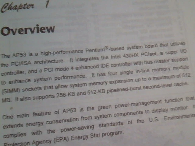 User's Manual Guide - AP53 Mainboard Pentium System board 430HX - image 2