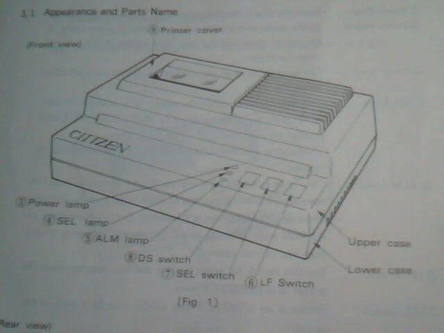 User's Manual Guide - Citizen Personal Printer iDP-560CN iDP-560CNL CBM - image 4