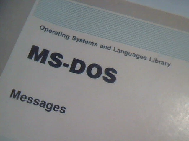 User's Manual Guide - Olivetti MS-DOS Messages for Version 3.30 operating system - image 2