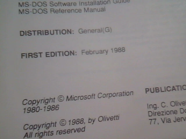 User's Manual Guide - Olivetti MS-DOS Messages for Version 3.30 operating system - image 5