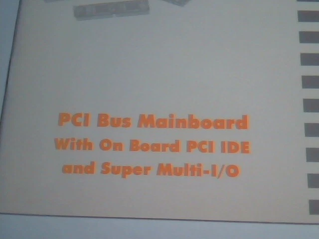 User's Manual Guide - Triton PCI Bus Mainboard Super Multi-I/O Version 3.0 - image 3