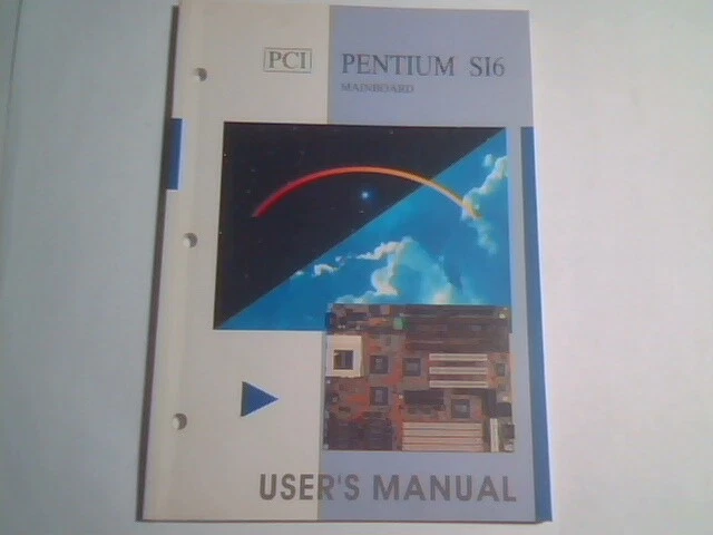 User's Manual Guide - PCI Pentium S16 Mainboard YM512301 System Board MS-5123